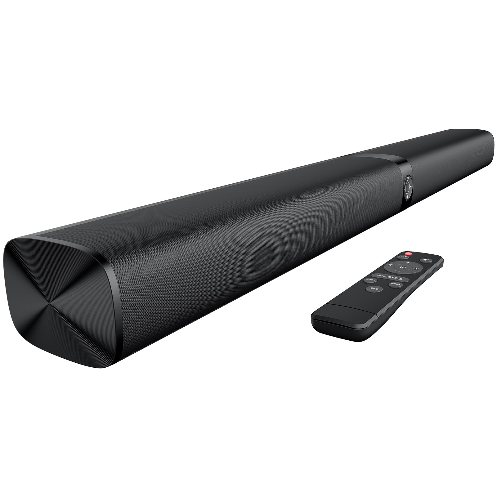 GarageRock Głośnik TV 90 W, 2 w 1, zdejmowane soundbary TV do Smart TV, 5.0 Bluetooth Soundbar do telewizora z czystym dźwiękiem, 3 tryby EQ, ARC/Optical/Aux/uchwyt ścienny, czarny