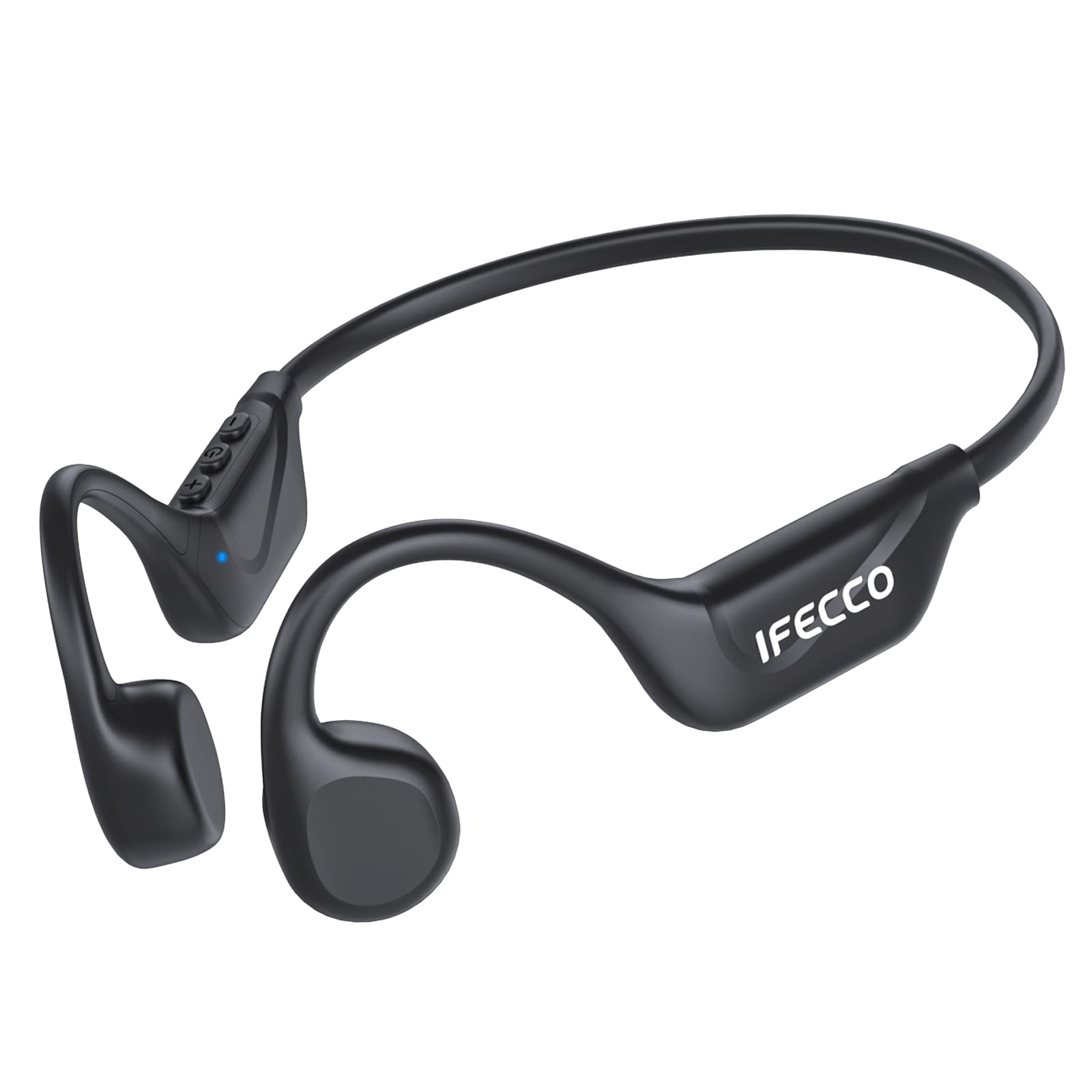 IFECCO Słuchawki z przewodnictwem kostnym Bluetooth 5.4, z otwartym uchem, bezprzewodowe, sportowe