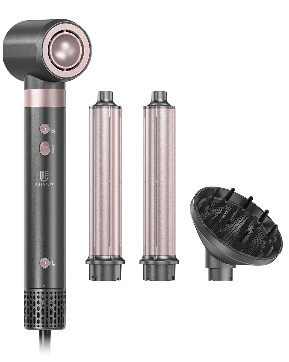 Webeauty Upgrade 4 w 1 stylizacja włosów 110 000 obr./min 25 m/s automatyczna suszarka do włosów