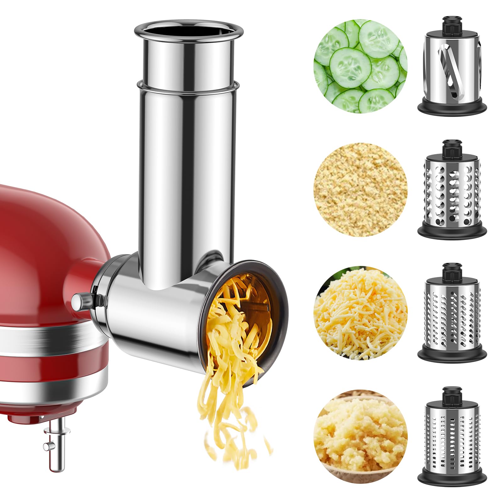 Krajalnica ze stali nierdzewnej, nasadka do miksera stojącego KitchenAid, maszyna do sałatek z krajalnicą