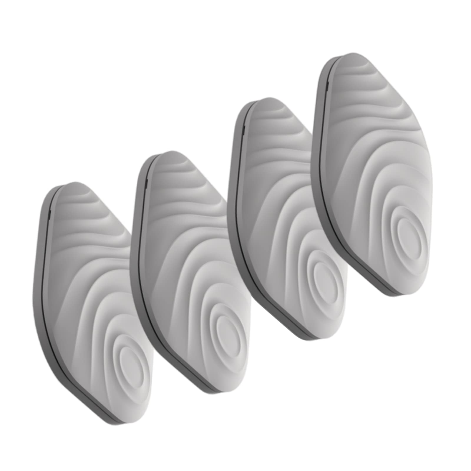 Findthing Wyszukiwarka kluczy, 4 szt., szary, lokalizator przedmiotów Bluetooth z breloczkiem do kluczy, portfeli dla zwierząt domowych lub plecaków i tabletów